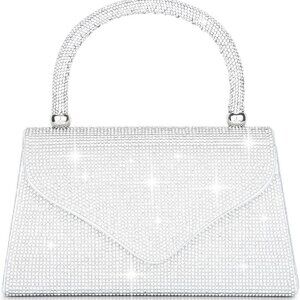 Women's Evening Bag Purse Clutch Small Rhinestone Glitter for Weddings Parties
